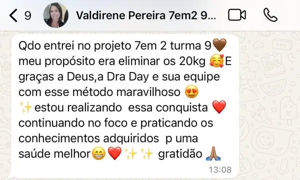 Depoimento de aluna do Projeto 7em2