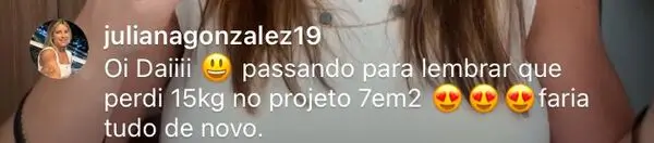 Depoimento de aluna do Projeto 7em2